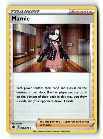 Pokemon Card Marnie Holo LP Champion's Path 56/73