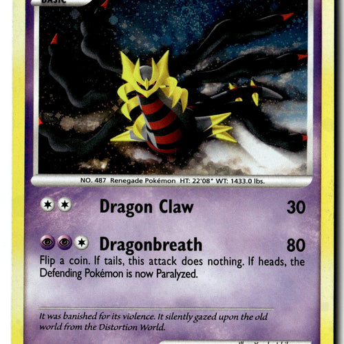 Pokemon Card Giratina Lv. 70 - Platinum LP Deck Exclusives Holo Rare 028/127