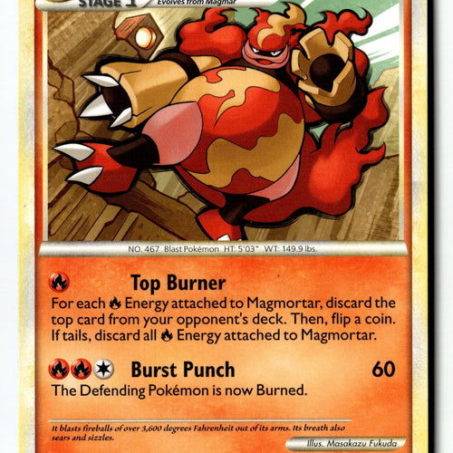 Pokemon Card Magmortar Normal LP Triumphant 27/102