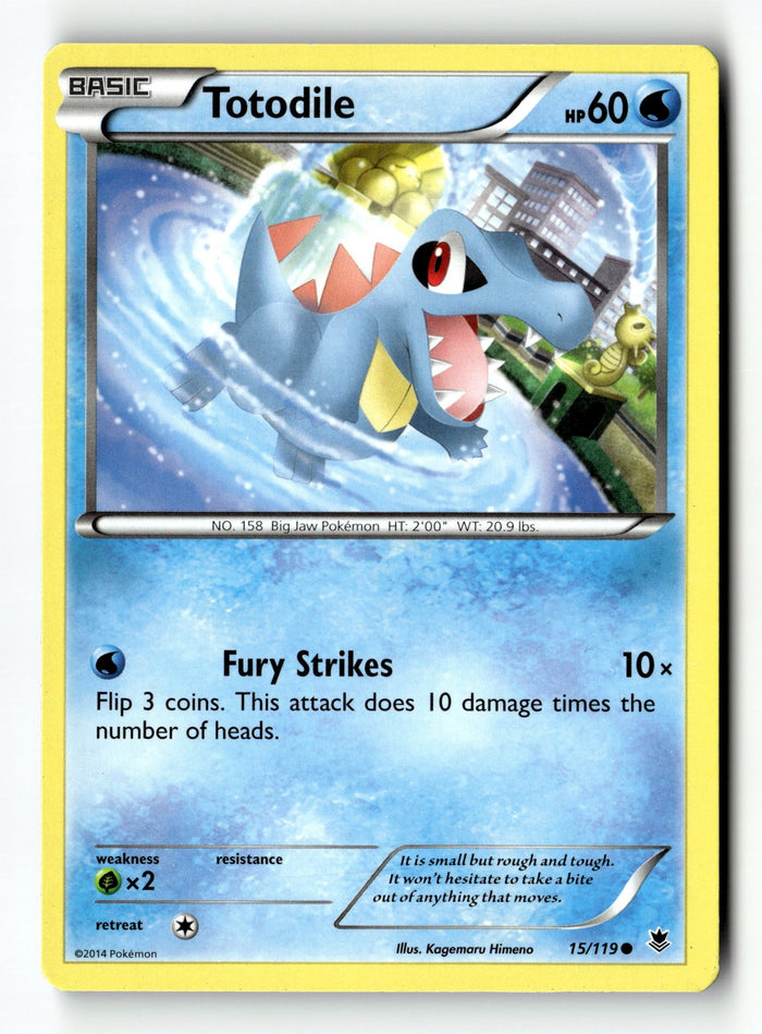 Pokemon Card Totodile LP XY - Phantom Forces 15/119