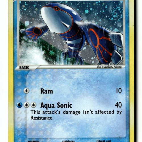 Pokemon Card Kyogre - 6/106 LP Emerald Holo Rare 6/106