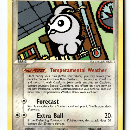 Pokemon Card Castform LP Hidden Legends Uncommon 30/101