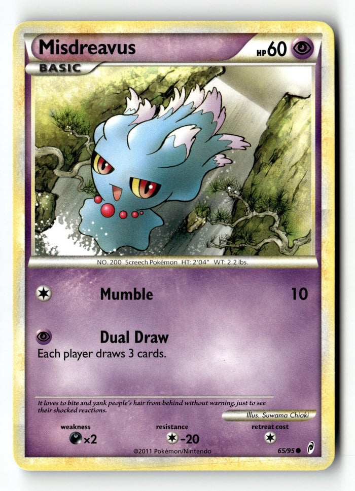 Pokemon Card Misdreavus LP Call of Legends 65/95
