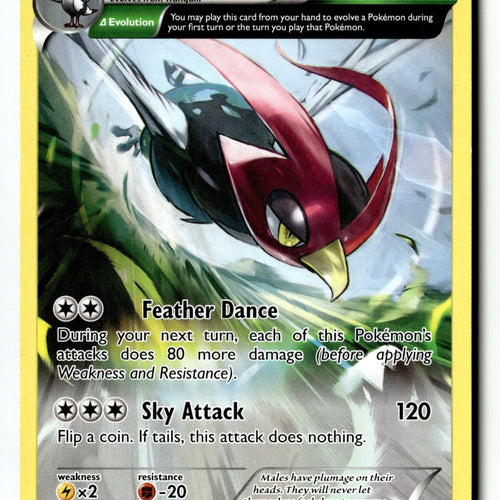 Pokemon Card Unfezant (81 Delta) LP XY - Roaring Skies 81/108