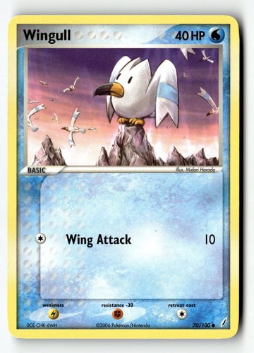 Pokemon Card Wingull LP Crystal Guardians 70/100