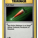 Pokemon Card Full Heal LP Base Set (Shadowless) 1st Edition Uncommon 082/102