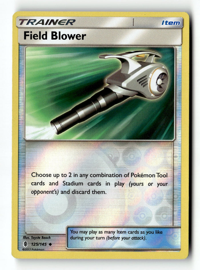 Pokemon Card Field Blower LP SM - Guardians Rising Reverse Holo Uncommon 125/145