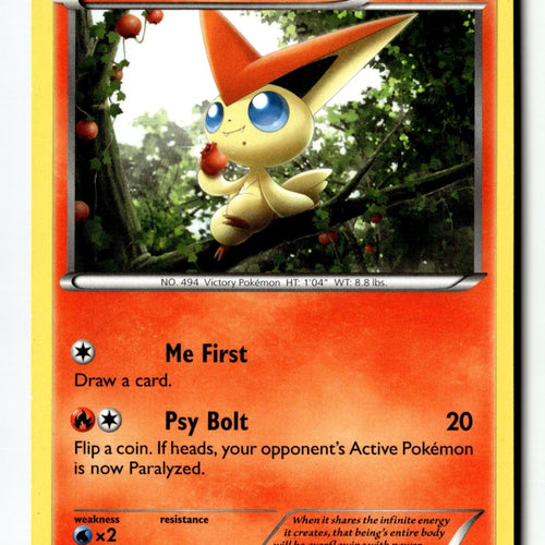 Pokemon Card Victini LP XY - Roaring Skies 13/108