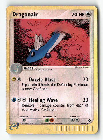 Pokemon Card Dragonair - LP Dragon Reverse Holo Rare 14/97