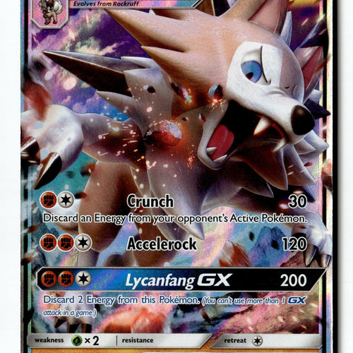 Pokemon Card Lycanroc GX - LP SM Promos Promo SM14