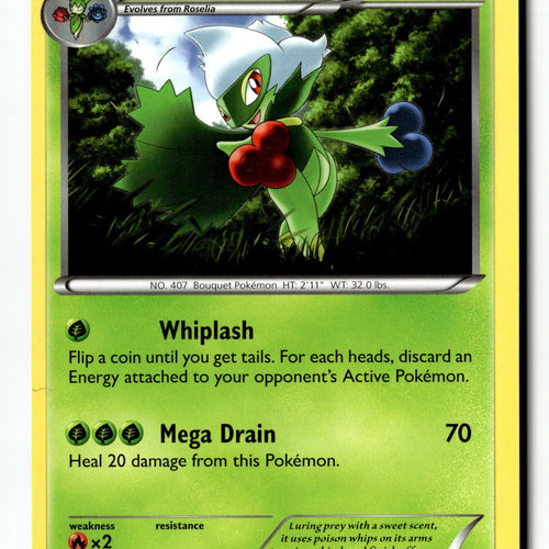 Pokemon Card Roserade Normal LP XY - Flashfire Uncommon 9/106