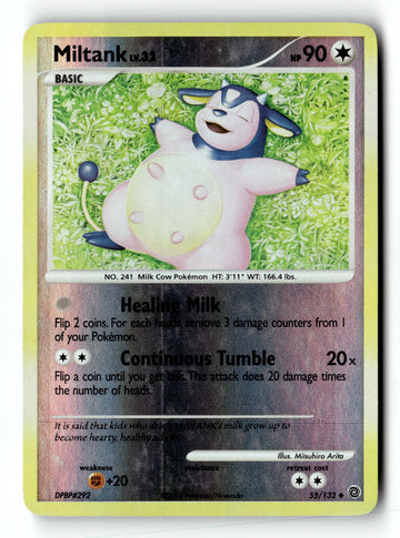 Pokemon Card Miltank Reverse Holo LP Secret Wonders 55/132