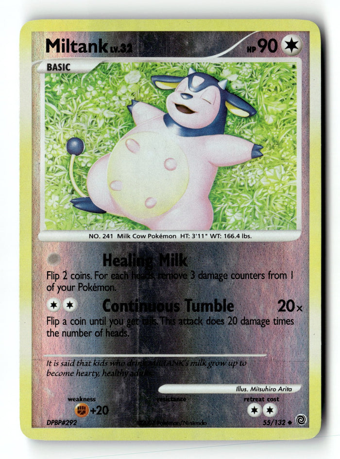 Pokemon Card Miltank Reverse Holo LP Secret Wonders 55/132