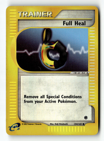 Pokemon Card Full Heal LP Expedition Reverse Holo Common 154/165