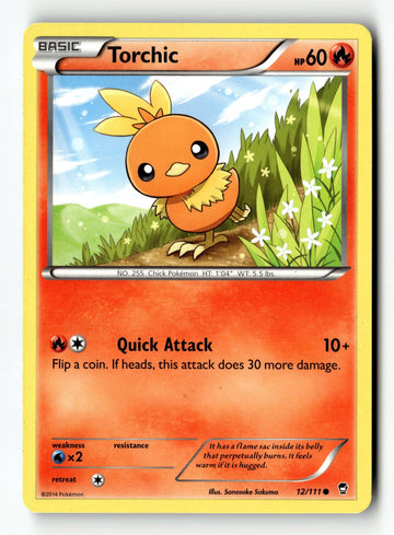 Pokemon Card Torchic LP XY - Furious Fists 12/111
