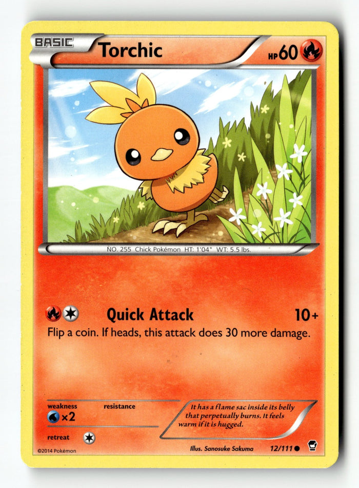 Pokemon Card Torchic LP XY - Furious Fists 12/111