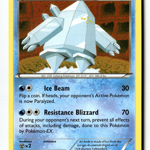 Pokemon Card Regice Normal LP XY - Ancient Origins Rare 24/98