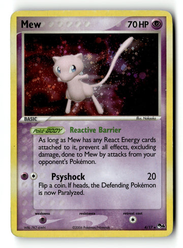 Pokemon Card Mew Holo LP POP Series 4 4/17