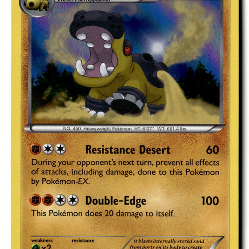 Pokemon Card Hippowdon LP XY - Primal Clash Holo Rare 88/160
