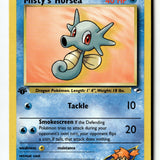 Pokemon Card Misty's Horsea 1st Edition LP Gym Heroes 086/132