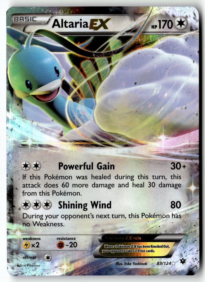 Pokemon Card Altaria EX LP XY - Fates Collide Ultra Rare 83/124