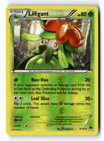 Pokemon Card Lilligant LP XY - BREAKpoint Reverse Holo Rare 8/122