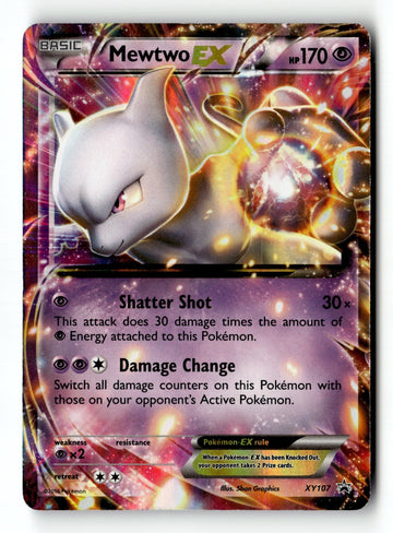 Pokemon Card Mewtwo EX Holo LP XY Promos XY107