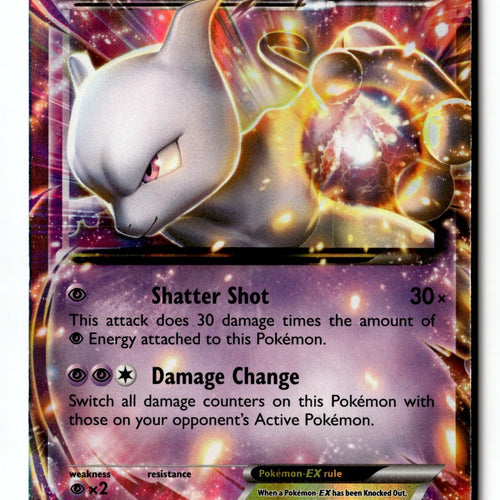 Pokemon Card Mewtwo EX Holo LP XY Promos XY107
