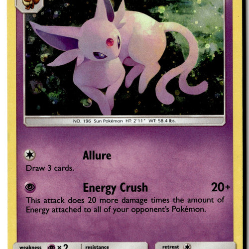 Pokemon Card Espeon - 89/214 (Cosmos Holo) LP Blister Exclusives Promo 089/214