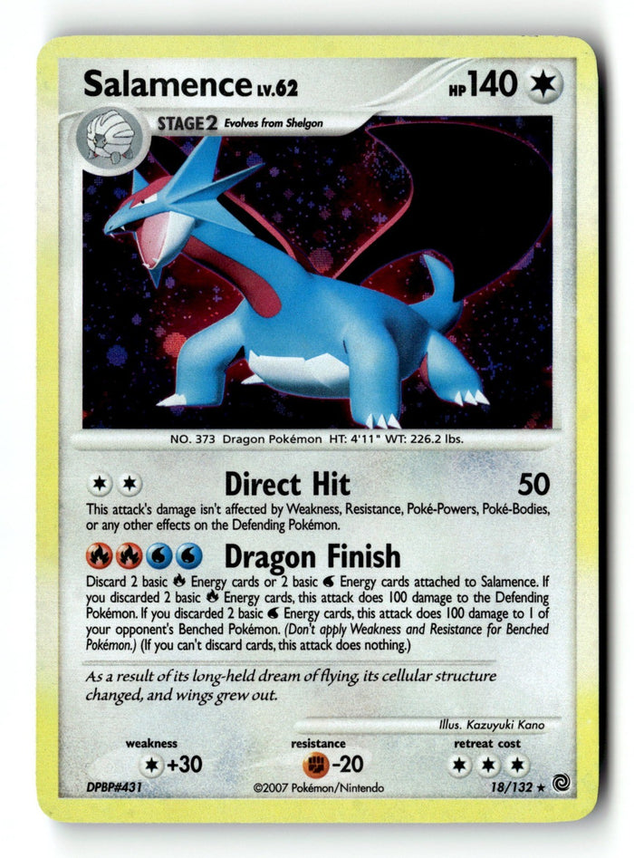 Pokemon Card Salamence Holo LP Secret Wonders 18/132