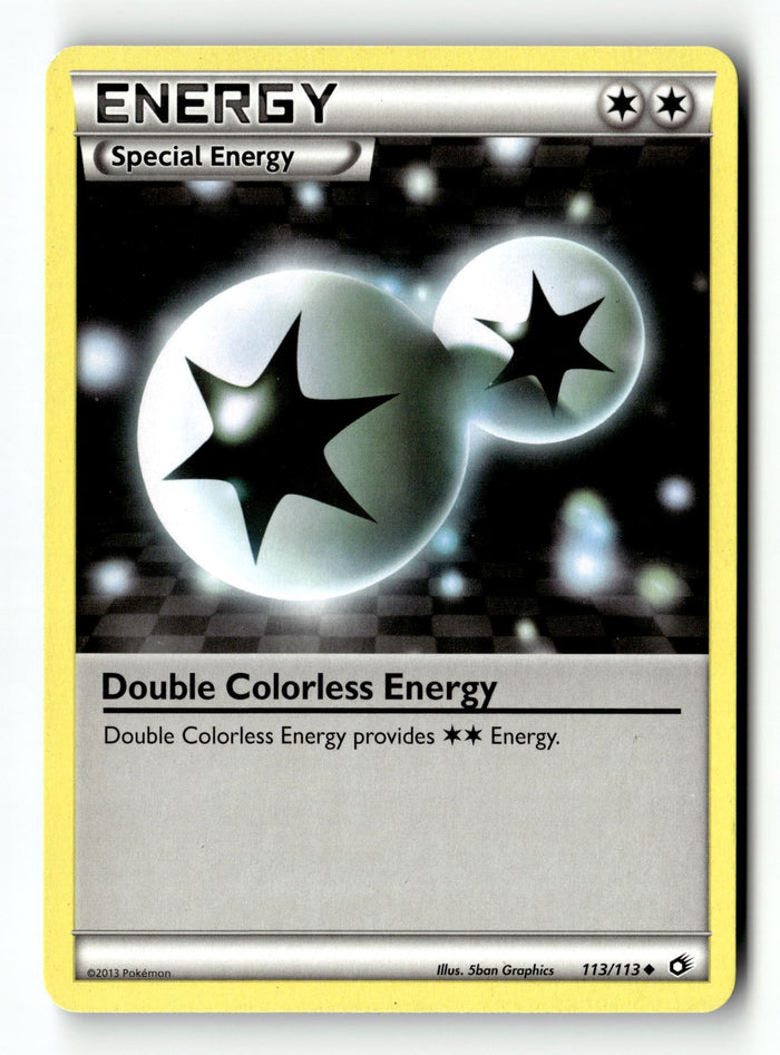 Pokemon Card Double Colorless Energy LP Legendary Treasures Uncommon 113/113