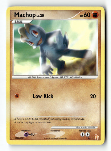Pokemon Card Machop Normal LP DP Trainer Kit: Manaphy & Lucario 5/11