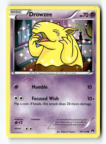 Pokemon Card Drowzee LP XY - BREAKpoint Common 50/122