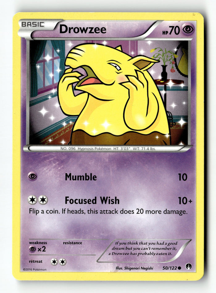 Pokemon Card Drowzee LP XY - BREAKpoint Common 50/122