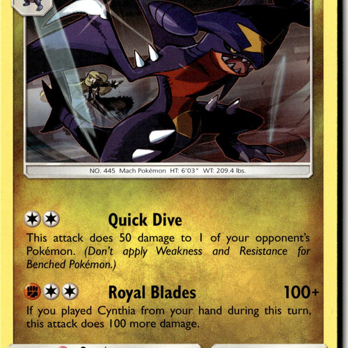 Pokemon Card Garchomp LP SM - Ultra Prism Rare 99/156