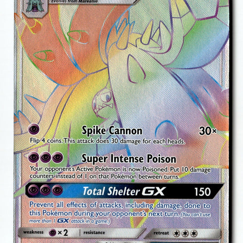 Pokemon Card Toxapex GX (Secret) Holo LP SM - Guardians Rising 154/145