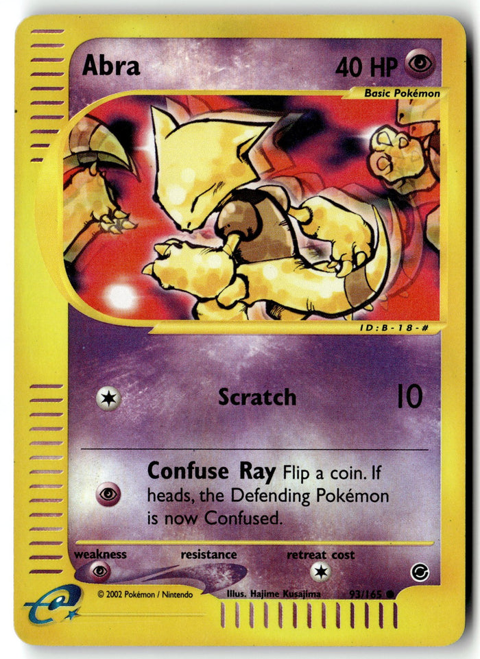Pokemon Card Abra LP Expedition Reverse Holo Common 093/165