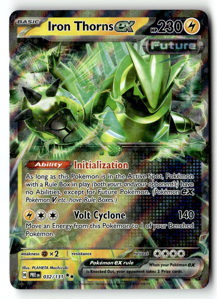 Pokemon Card Iron Thorns ex LP SV: Prismatic Evolutions Double Rare 032/131