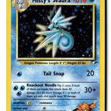 Pokemon Card Misty's Seadra Unlimited Holo LP Gym Heroes 9/132
