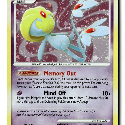 Pokemon Card Uxie Holo LP Mysterious Treasures 18/123