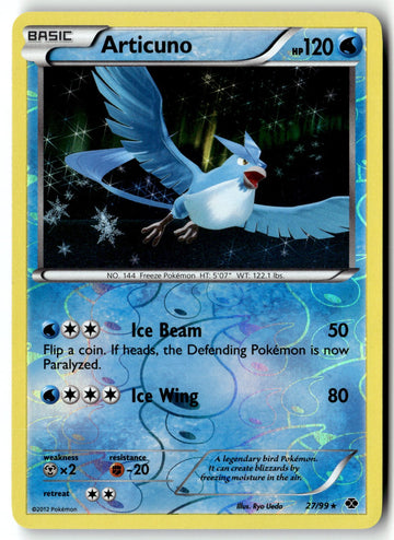 Pokemon Card Articuno LP Next Destinies Reverse Holo Rare 27/99