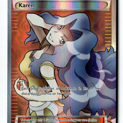 Pokemon Card Karen LP Alternate Art Promos Promo XY177a