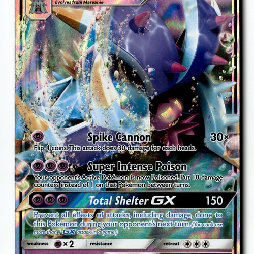 Pokemon Card Toxapex GX Holo LP SM - Guardians Rising 57/145