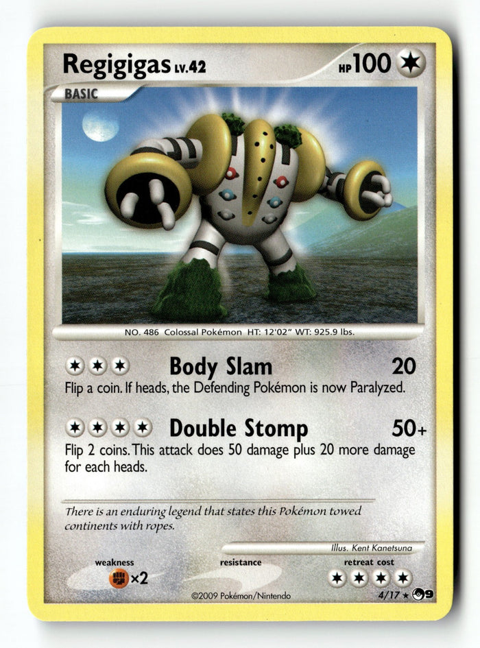 Pokemon Card Regigigas Normal LP POP Series 9 Rare 004/017