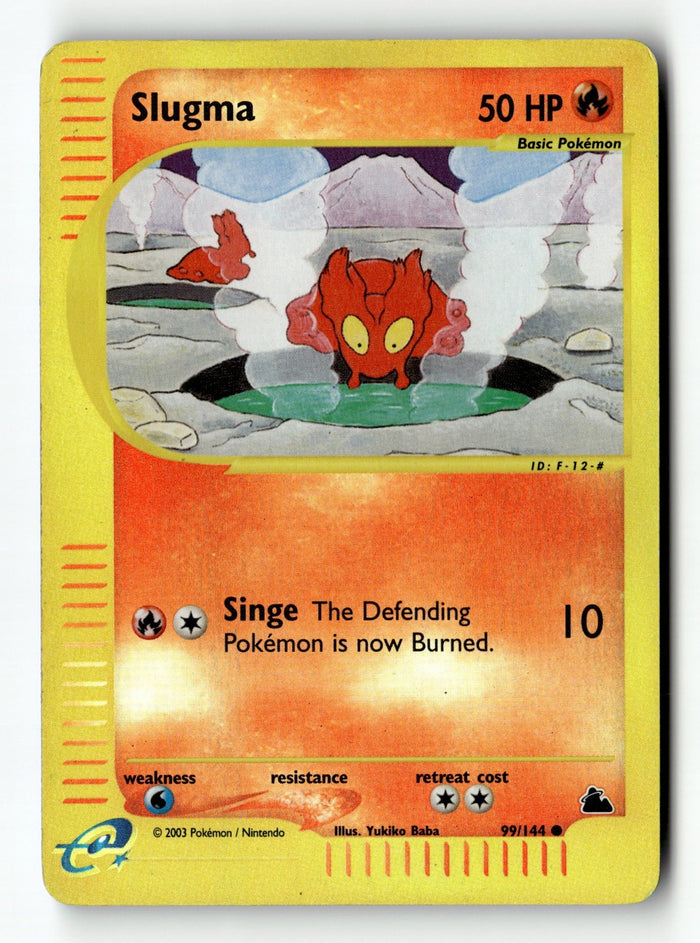 Pokemon Card Slugma (99) Reverse Holo LP Skyridge 099/144