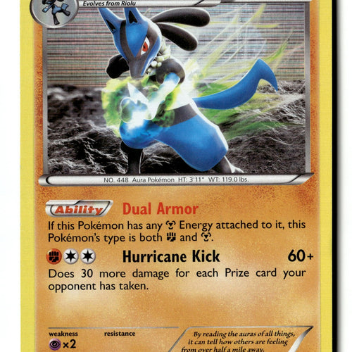 Pokemon Card Lucario (78) LP Plasma Storm Holo Rare 78/135