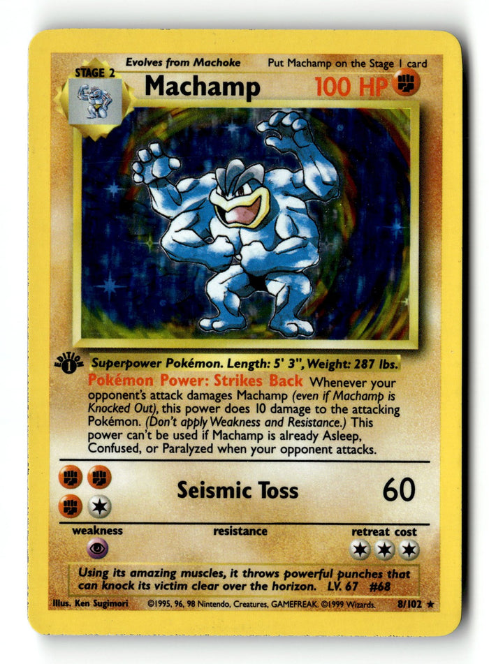 Pokemon Card Machamp - 8/102 Holo LP Deck Exclusives 8/102