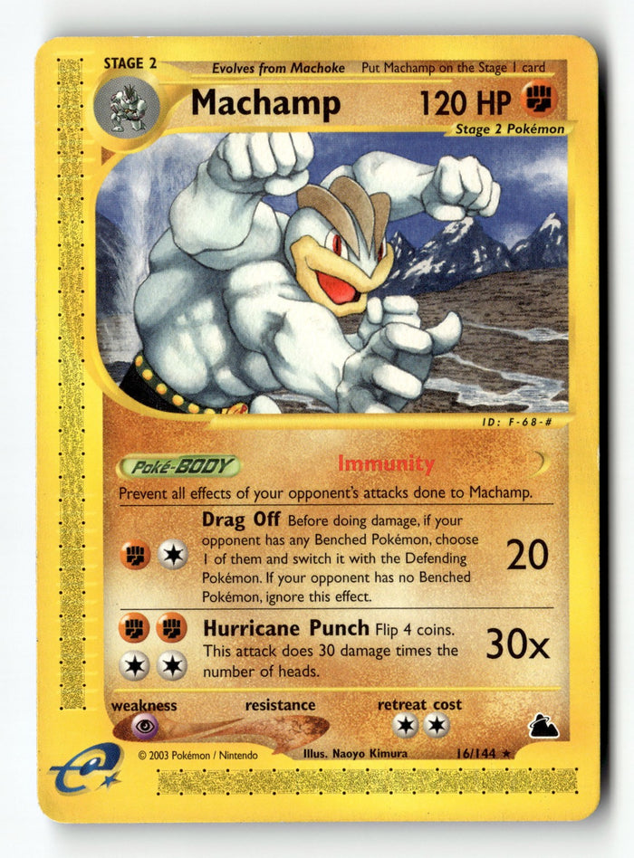 Pokemon Card Machamp (16) Normal LP Skyridge 16/144