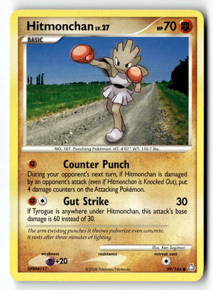 Pokemon Card Hitmonchan LP Legends Awakened Common 99/146