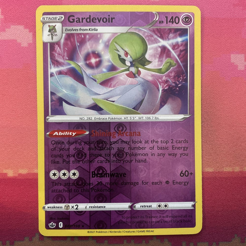 Pokemon Card Gardevoir Chilling Reign Reverse Holo Rare 061/198 Near Mint